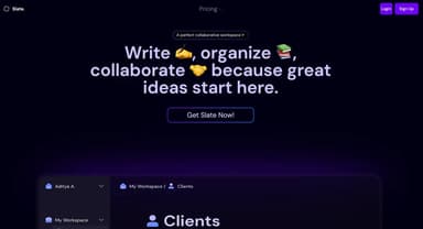 Slate: Collaborative Note-Taking App